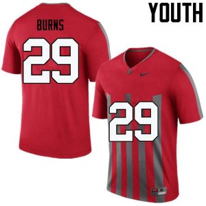 Youth Ohio State Buckeyes #29 Rodjay Burns Throwback Nike NCAA College Football Jersey Comfortable YDN1144PA
